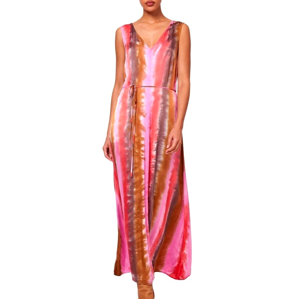 Raquel Allegra Aida Tie Dye Midi Dress Size 2/M NWOT $555 MSRP